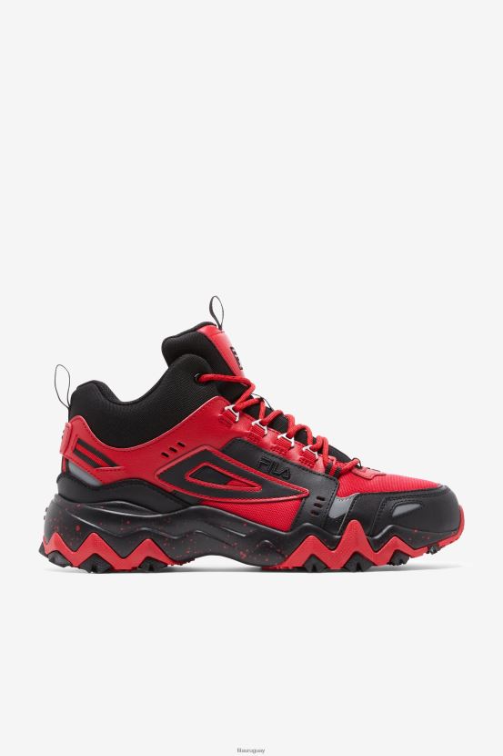 rojo/negro/plata metalizado FILA oakmont tr mid fila rojo/negro/plateado metalizado para hombre 6L8PR262