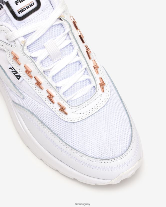 blanco/oro rosa/blanco FILA fila renno perforada para mujer blanco/oro rosa/blanco 6L8PR22867