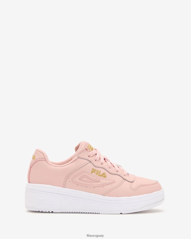 melocotón/oro metálico/blanco FILA fila Peachwhip/metgold/white mujer wx-100 6L8PR22866