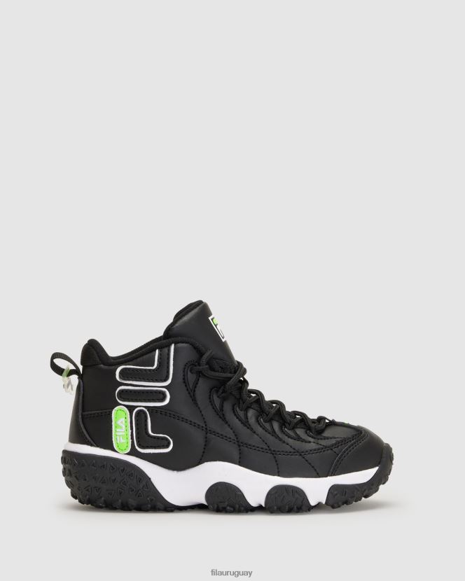 negro/grueco/blanco FILA fila serpiente bailarina para niños black/grgecko/white 6L8PR23067