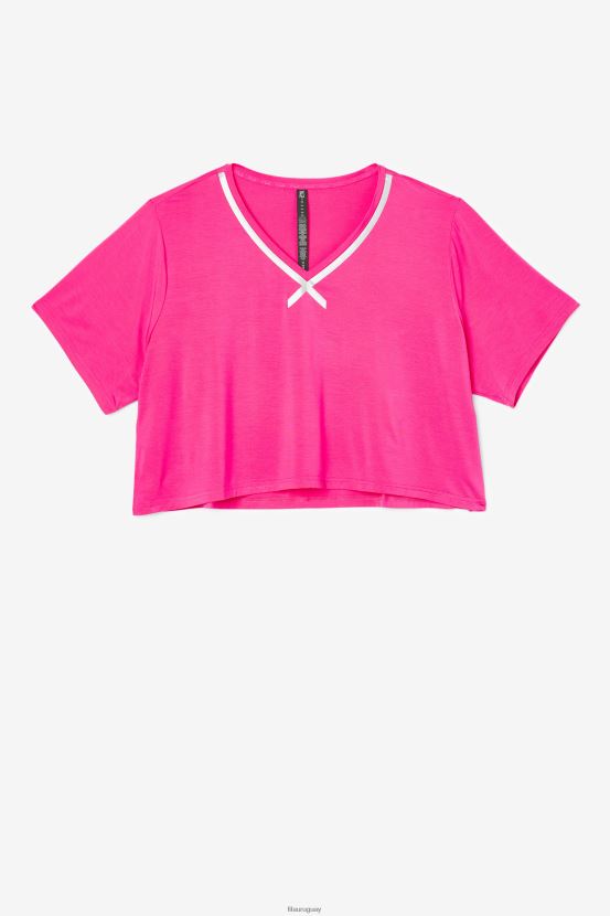 Rosa brillante FILA top corto hi-low fi-lux fila rosa brillante 6L8PR21916