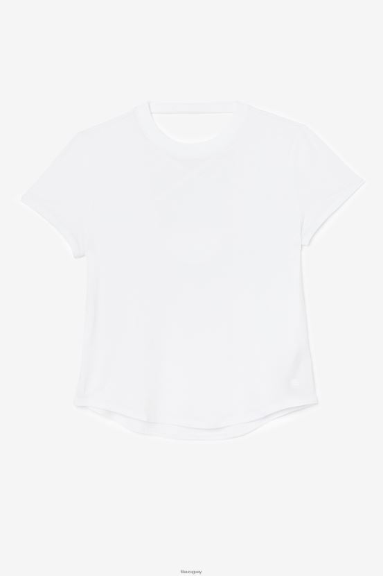 blanco FILA camiseta fi-lux manga corta fila blanca 6L8PR21901