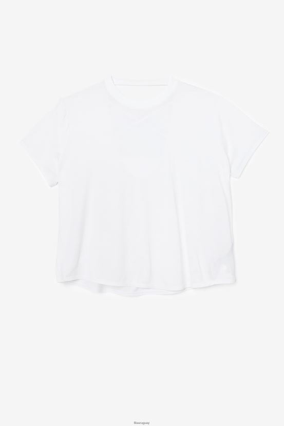 blanco FILA camiseta fila blanca manga corta fi-lux 6L8PR21920