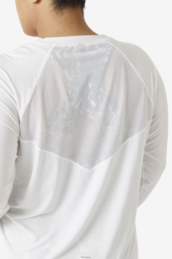 blanco FILA equipo de manga larga fi-lux mesh back fila blanco 6L8PR21898