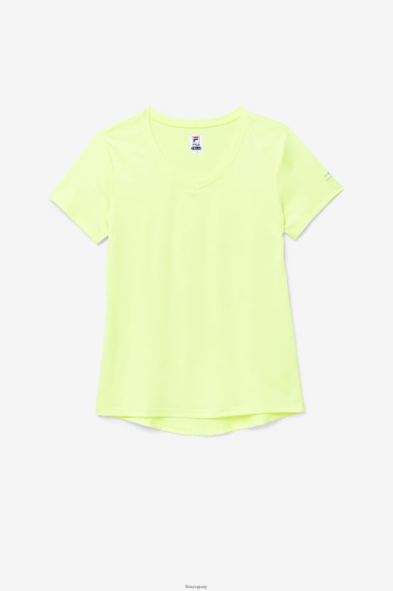 brezo amarillo FILA fila yellowheather pickleball sedoso con cuello en v 6L8PR22032