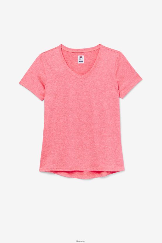 diva rosa brezo FILA diva pink heather fila pickleball sedoso cuello en v 6L8PR22031