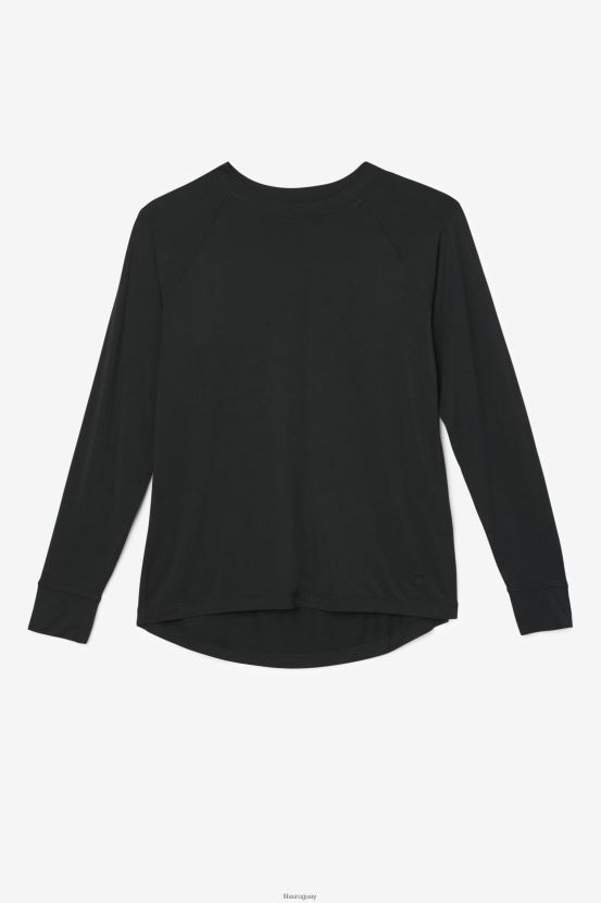 negro FILA camiseta fi-lux mesh back manga larga fila negro 6L8PR21868