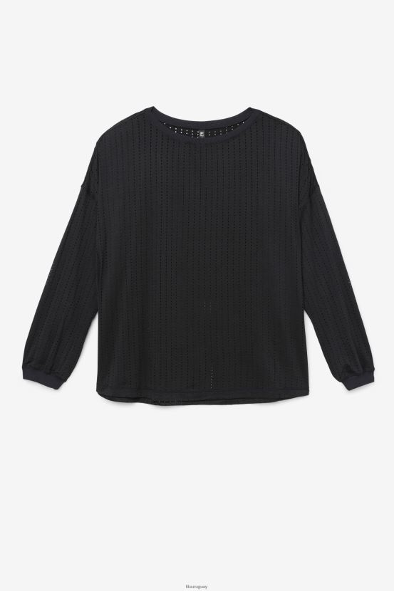 negro FILA camiseta fila fi-lux malla manga larga negra 6L8PR21887
