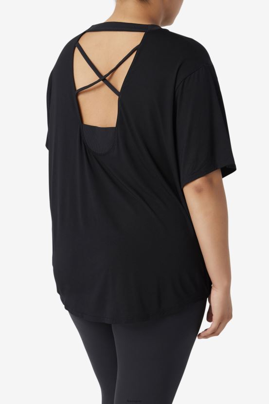 negro FILA camiseta fila fi-lux negra manga corta 6L8PR21923