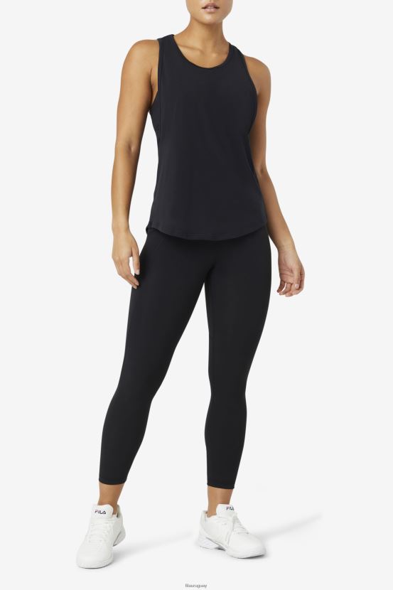 negro FILA camiseta sin mangas larga fi-lux fila negro 6L8PR21904