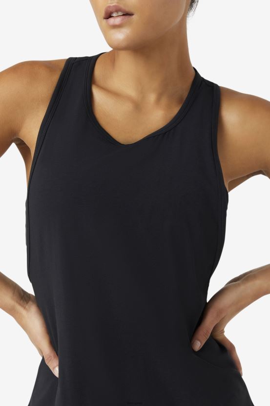 negro FILA camiseta sin mangas larga fi-lux fila negro 6L8PR21904