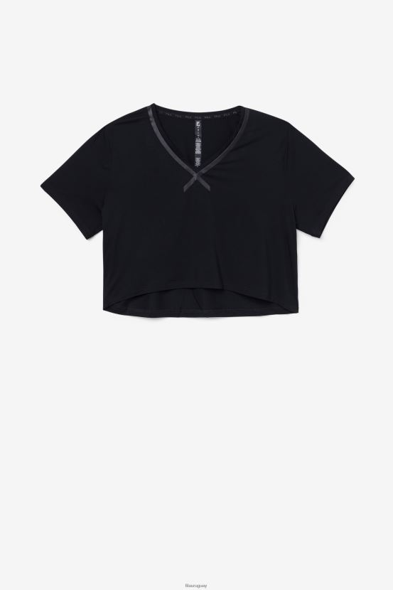 negro FILA crop top alto-bajo fi-lux fila negro 6L8PR21859
