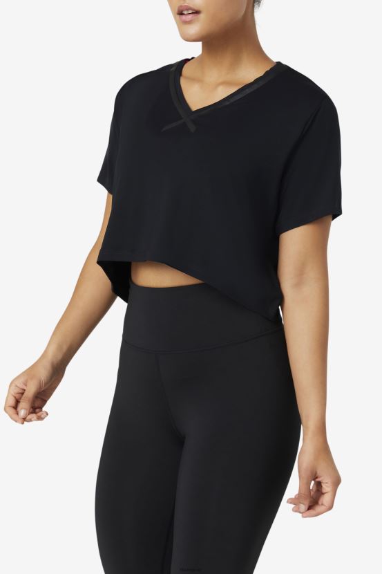 negro FILA crop top alto-bajo fi-lux fila negro 6L8PR21859