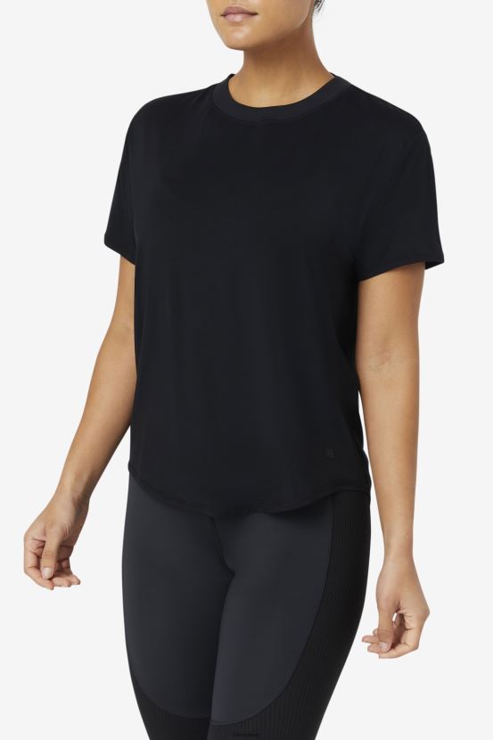 negro FILA fila fi-lux camiseta negra manga corta 6L8PR21899