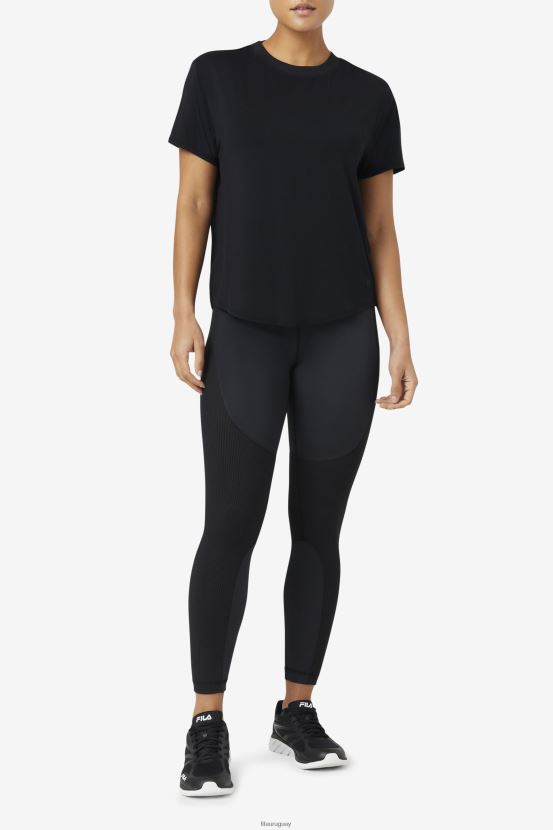 negro FILA fila fi-lux camiseta negra manga corta 6L8PR21899