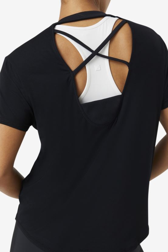 negro FILA fila fi-lux camiseta negra manga corta 6L8PR21899