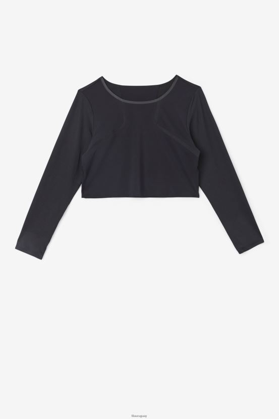 negro FILA top corto de manga larga uplift negro fila 6L8PR21926