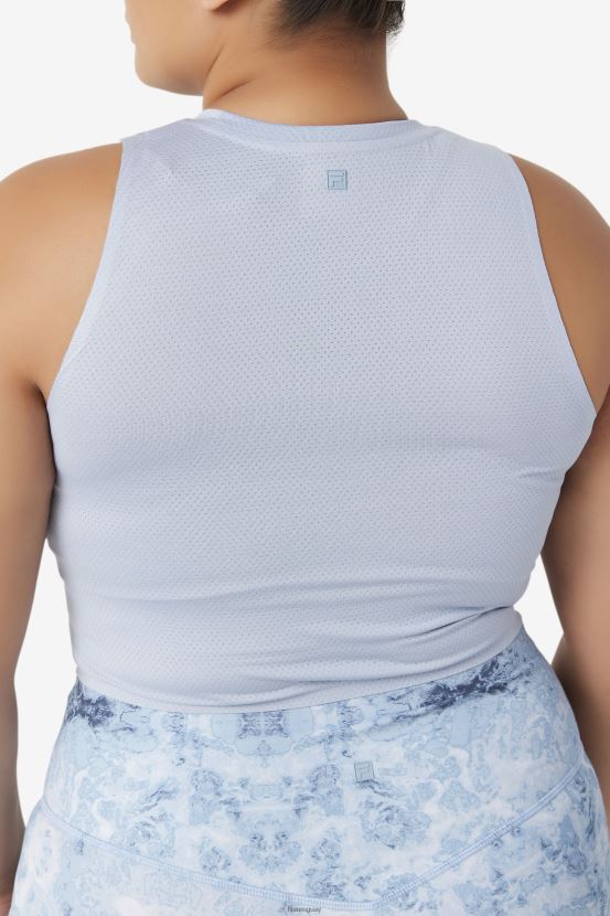 niebla azul/negro FILA top corto deportivo uplift fila blue fog/black 6L8PR21934
