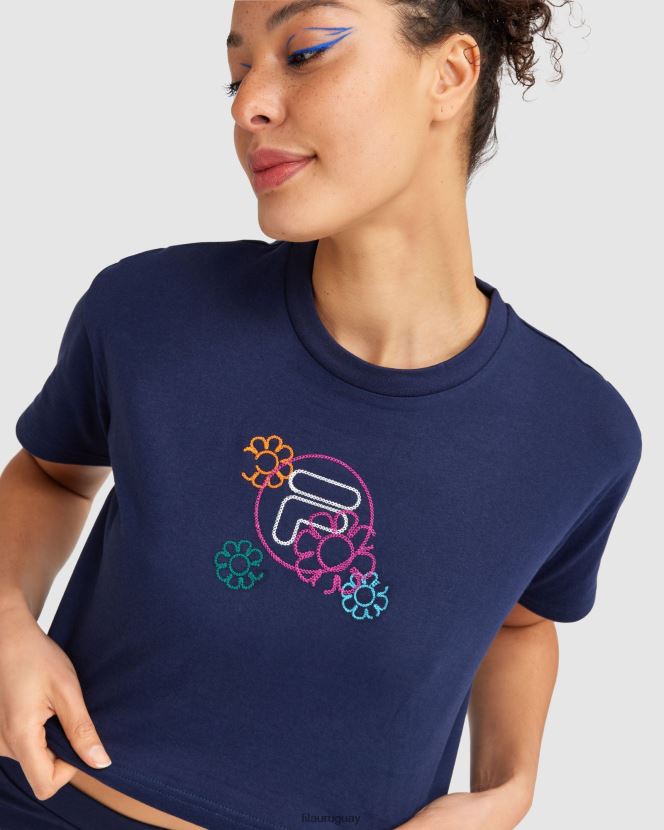 Armada FILA camiseta fila flora mujer azul marino 6L8PR22802