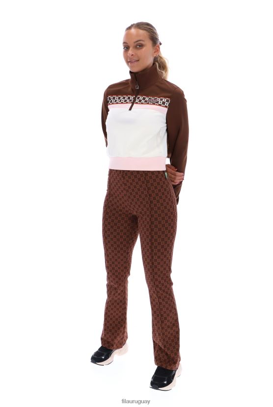 FILA fila laura sudadera con estampado de cremallera 1/4 6L8PR23406
