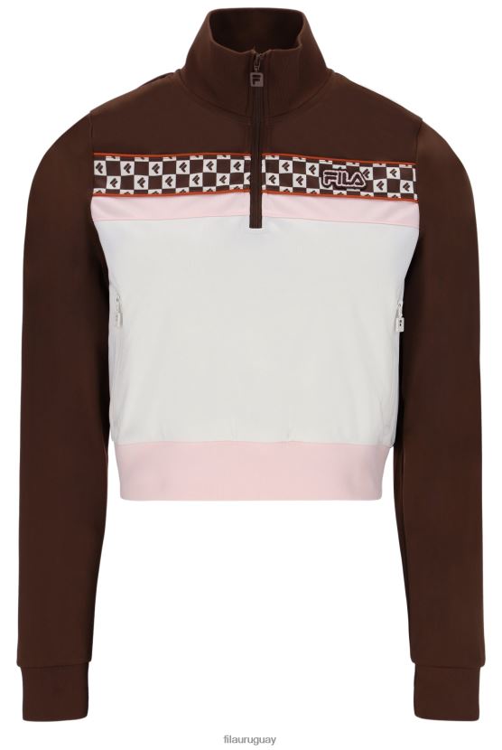 FILA fila laura sudadera con estampado de cremallera 1/4 6L8PR23406