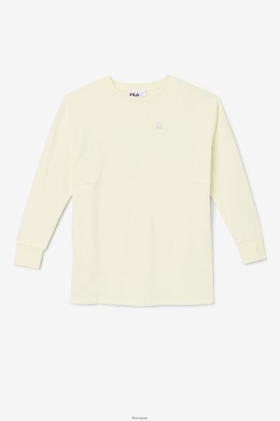 amarillo tierno FILA Camiseta extragrande de manga larga de Fila Janet en amarillo tierno 6L8PR21467