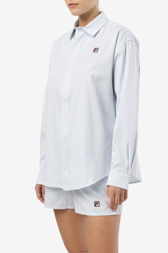 azul blanco FILA camisa vestir ariella azul/blanco fila 6L8PR21397