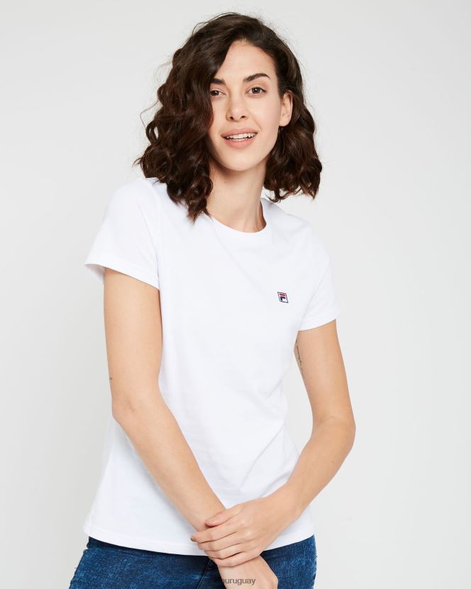 blanco FILA camiseta con insignia volara para mujer fila blanca 6L8PR22942