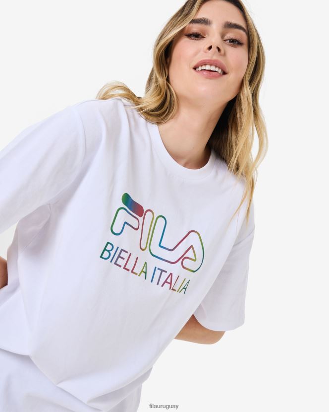 blanco FILA camiseta fila blanca maddy oversize 6L8PR22944