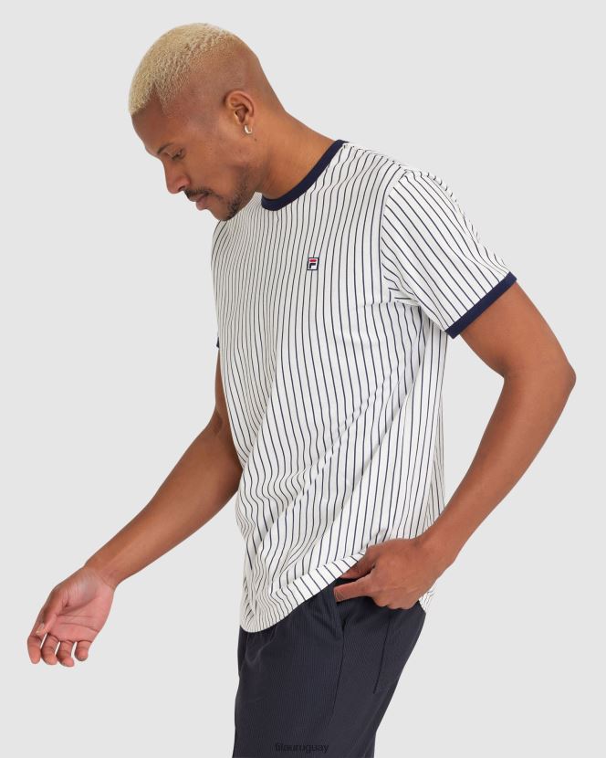blanco FILA fila wyatt ringer hombre blancas 6L8PR22384