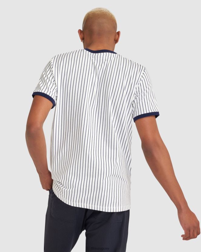 blanco FILA fila wyatt ringer hombre blancas 6L8PR22384
