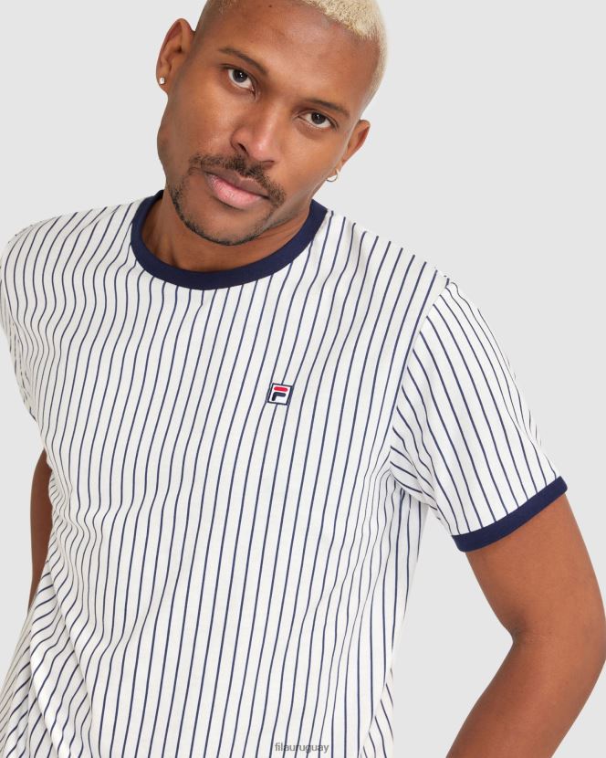 blanco FILA fila wyatt ringer hombre blancas 6L8PR22384
