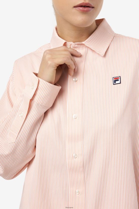coral almendra/blanco FILA camisa de vestir coral almendra/blanca ariella fila 6L8PR21398