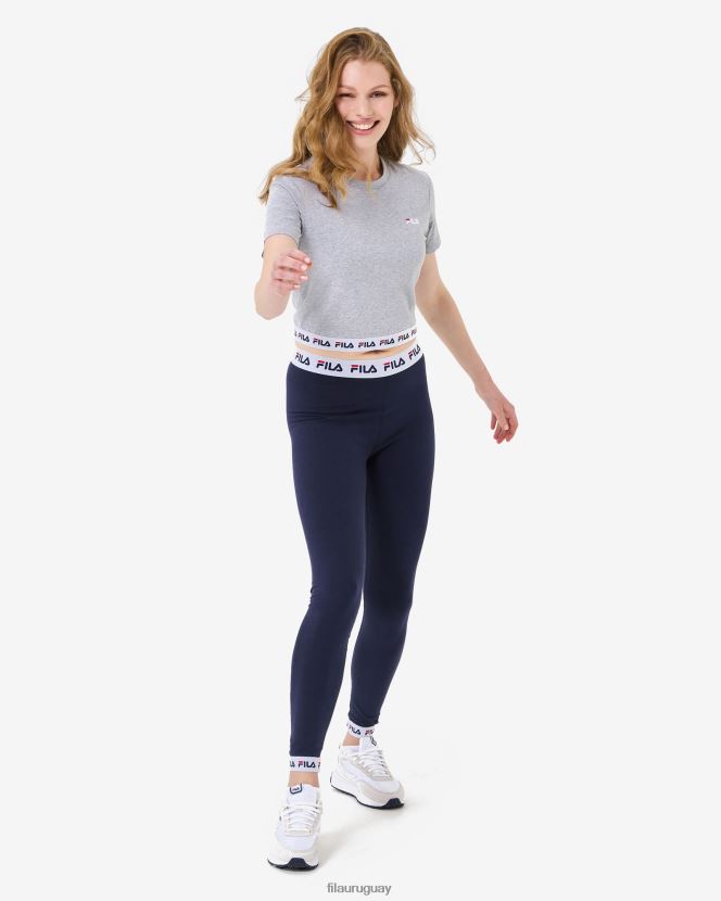 marga gris FILA camiseta fila sage cropped gris marle 6L8PR22941