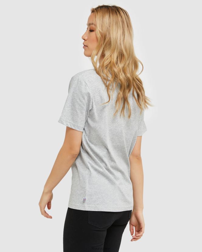 marga plateada FILA camiseta unisex clásica silver marle fila 6L8PR22435