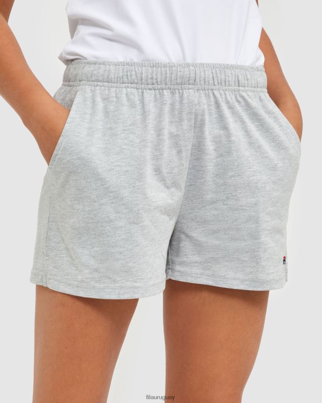 marga plateada FILA pantalones cortos de punto clásicos para mujer plata marle fila 6L8PR22873