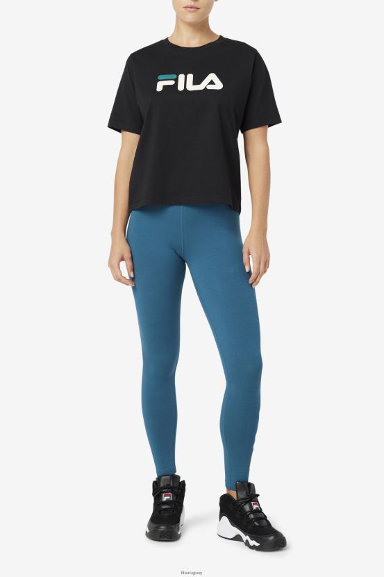 negro FILA camiseta fila thea negra 6L8PR21447