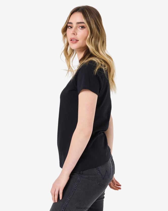 negro FILA camiseta fila volara badge 2.0 negra 6L8PR22943