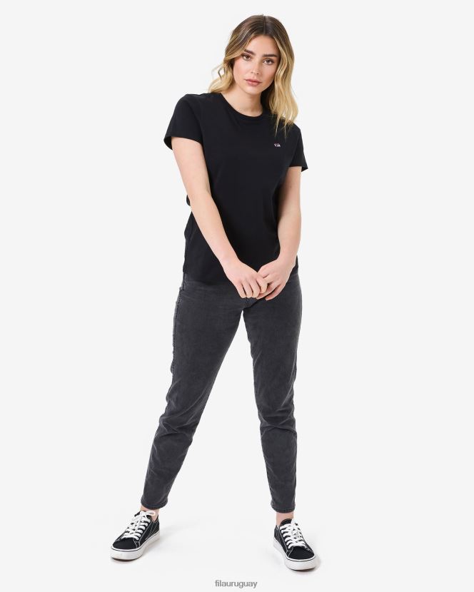 negro FILA camiseta fila volara badge 2.0 negra 6L8PR22943