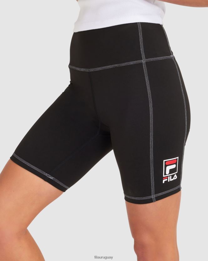 negro FILA fila chiara mujer corta negra 6L8PR22855