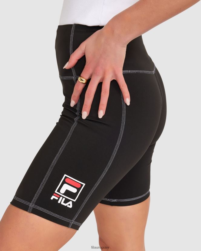 negro FILA fila chiara mujer corta negra 6L8PR22855