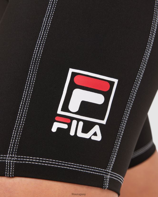 negro FILA fila chiara mujer corta negra 6L8PR22855