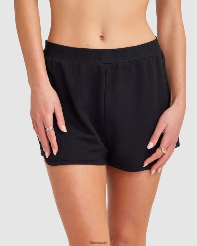 negro FILA fila spencer mujer cortas negras 6L8PR22816