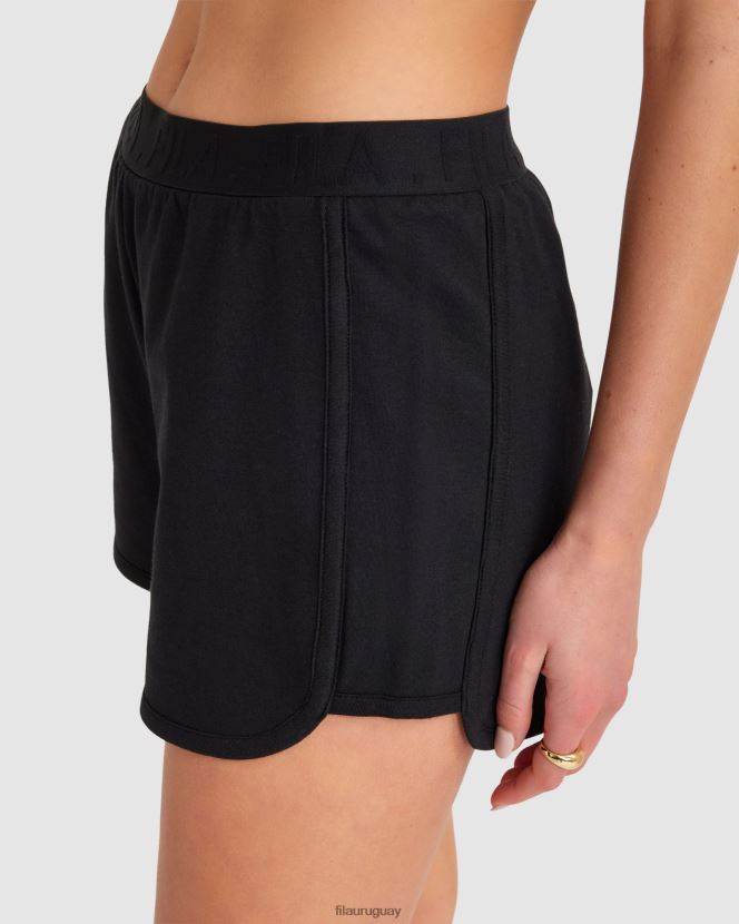 negro FILA fila spencer mujer cortas negras 6L8PR22816