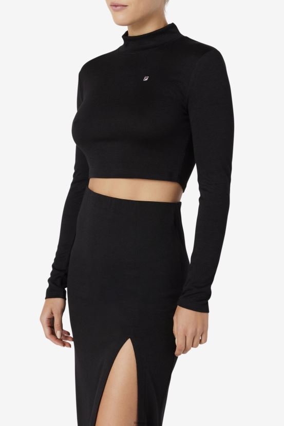 negro FILA top fila luise negro con cuello alto 6L8PR21413