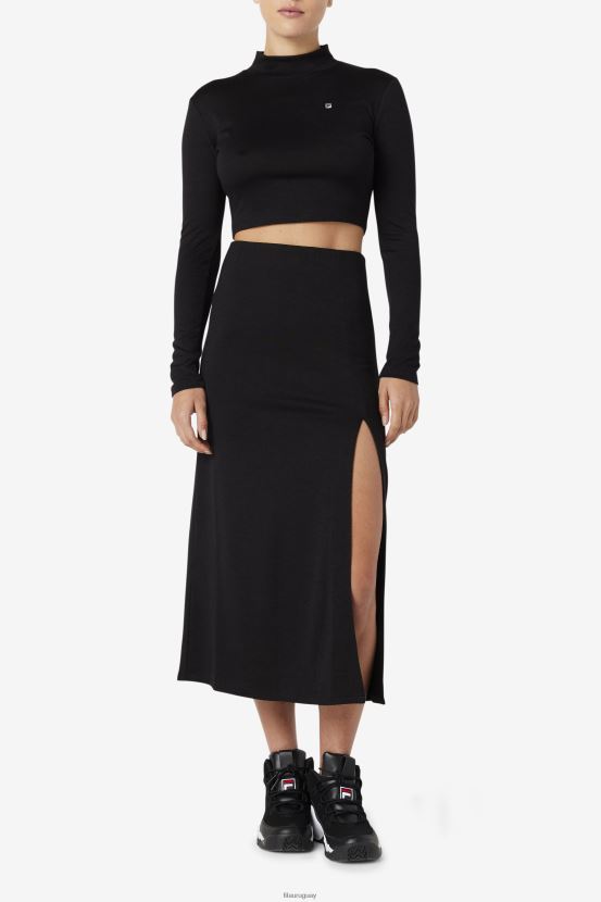 negro FILA top fila luise negro con cuello alto 6L8PR21413