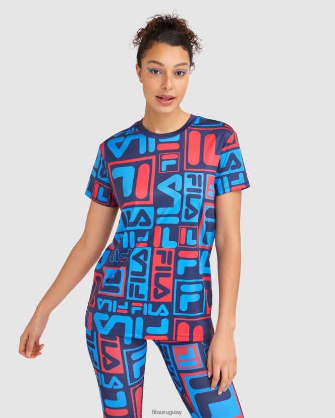 nueva marina FILA camiseta fila new azul marino anja mujer 6L8PR22854