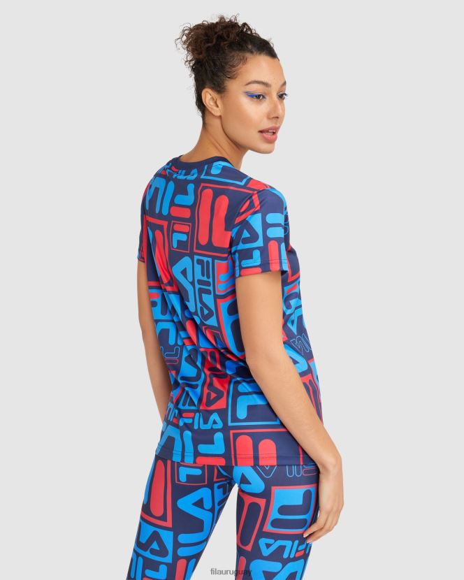 nueva marina FILA camiseta fila new azul marino anja mujer 6L8PR22854