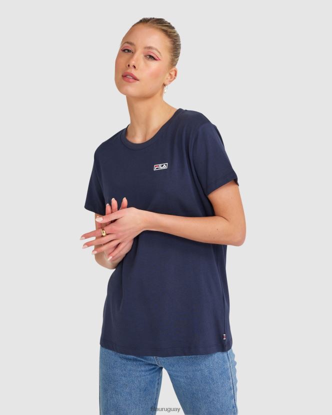 nueva marina FILA camiseta fila new azul marino imogen mujer 6L8PR22842