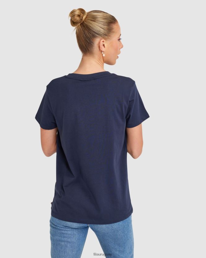 nueva marina FILA camiseta fila new azul marino imogen mujer 6L8PR22842